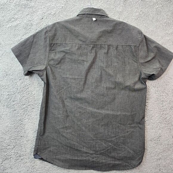 Desert Dunes Men's Gray Button Up Short Sleeve Shirt Size M - Picture 6 of 11